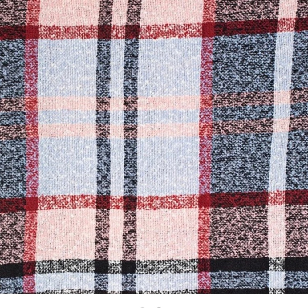 Multi Plaid Oblong Scarf - Picture 2 of 2